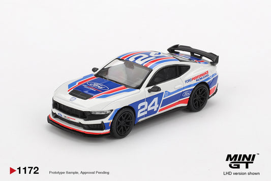 *Pre-Order* Mini GT No.1172 Ford Mustang Dark Horse #24 Ford Performance Racing School