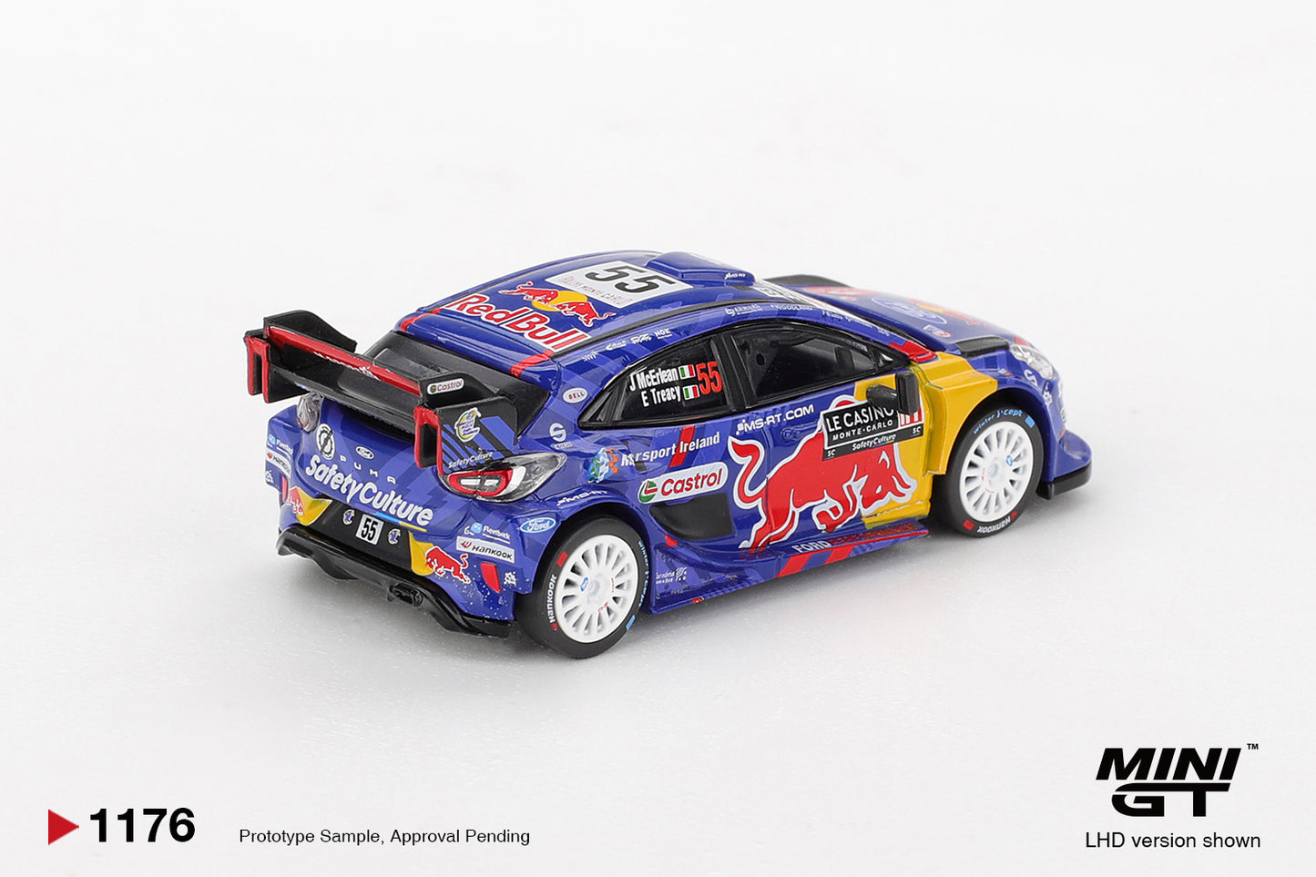 *Pre-Order* Mini GT No.1176 Ford Puma Rally1 #55 M-Sport Ford WRT 2025 Rally Monte-Carlo
