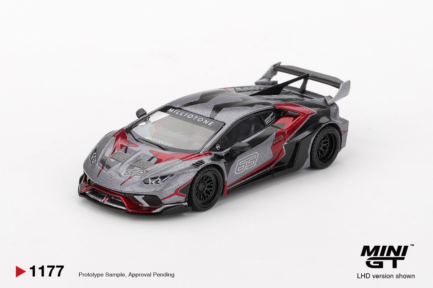 MINI GT LB★WORKS Lamborghini Huracan MINI GT True Scale Miniatures Compatible with Lamborghini Huracan