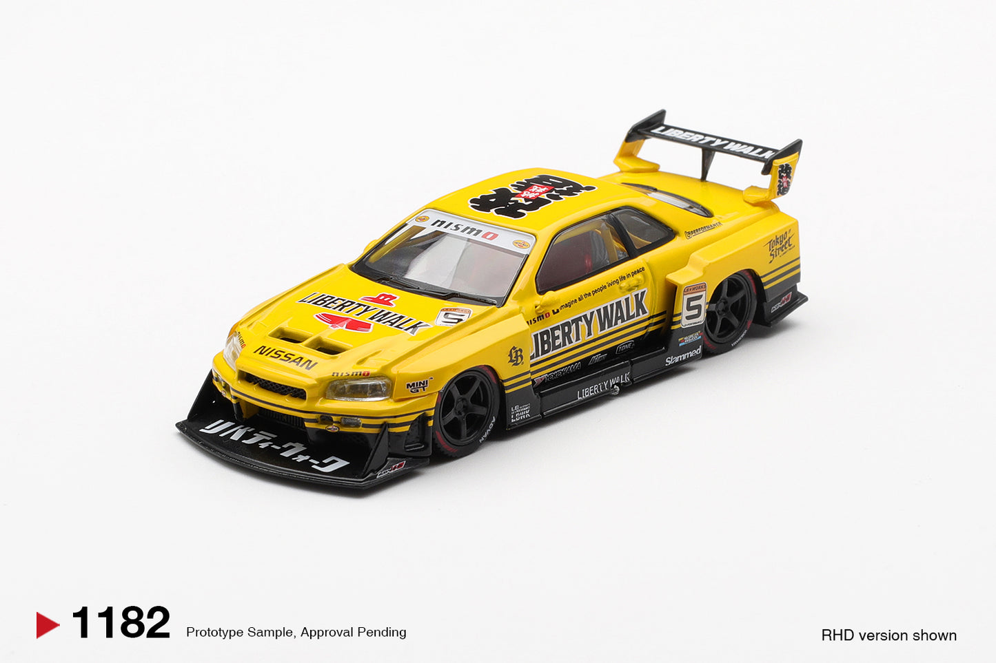 *Pre-Order* Mini GT No.1182 Nissan LB-ER34 Super Silhouette SKYLINE Sport Yellow