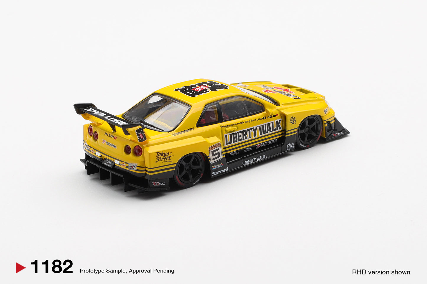 *Pre-Order* Mini GT No.1182 Nissan LB-ER34 Super Silhouette SKYLINE Sport Yellow