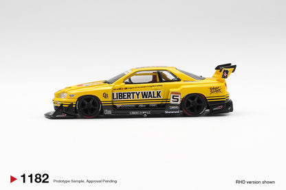 *Pre-Order* Mini GT No.1182 Nissan LB-ER34 Super Silhouette SKYLINE Sport Yellow