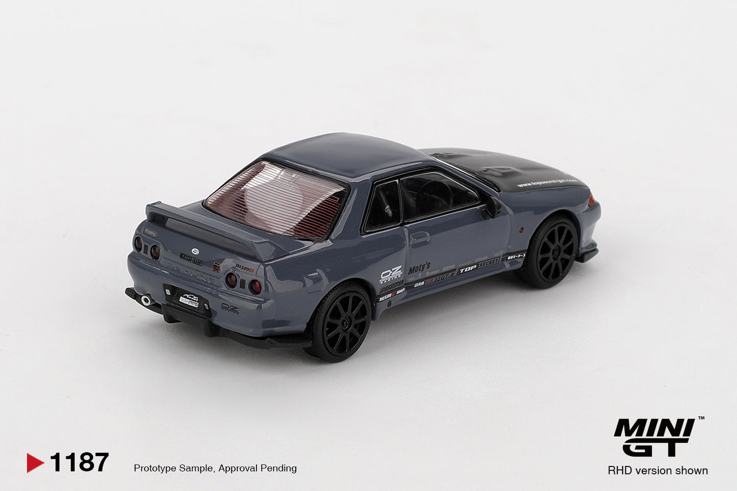 *Pre-Order* Mini GT No.1187 Nissan Skyline GT-R Top Secret VR32 Stealth Grey