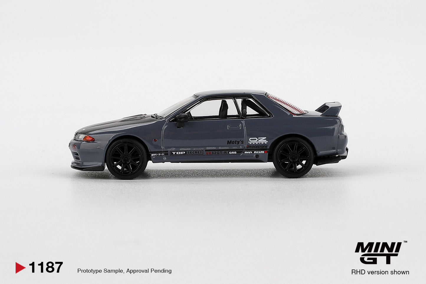 *Pre-Order* Mini GT No.1187 Nissan Skyline GT-R Top Secret VR32 Stealth Grey