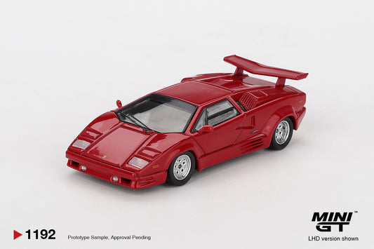 *Pre-Order* Mini GT No.1192 Lamborghini Countach 25th Anniversary Red
