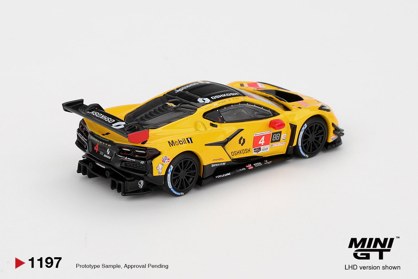 *Pre-Order* Mini GT No.1197 Chevrolet Corvette Z06 GT3.R #4 Corvette Racing by Pratt Miller Motorsports 2025 IMSA Daytona 24 Hrs