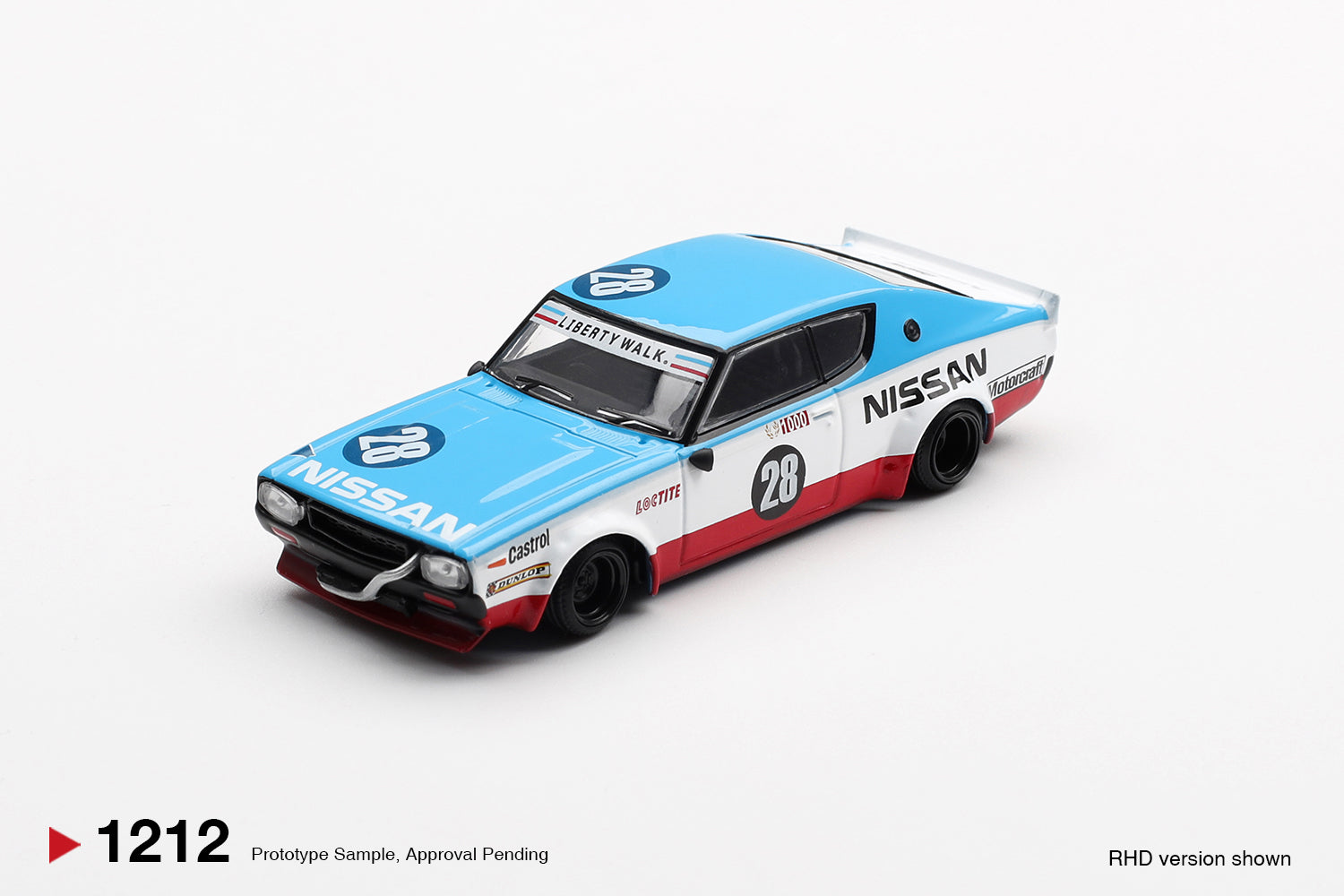 Mini GT No.1212 Nissan Skyline Kenmeri Liberty Walk Nissan Racing