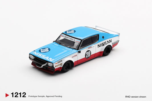 *Pre-Order* Mini GT No.1212 Nissan Skyline Kenmeri Liberty Walk Nissan Racing '75 concept
