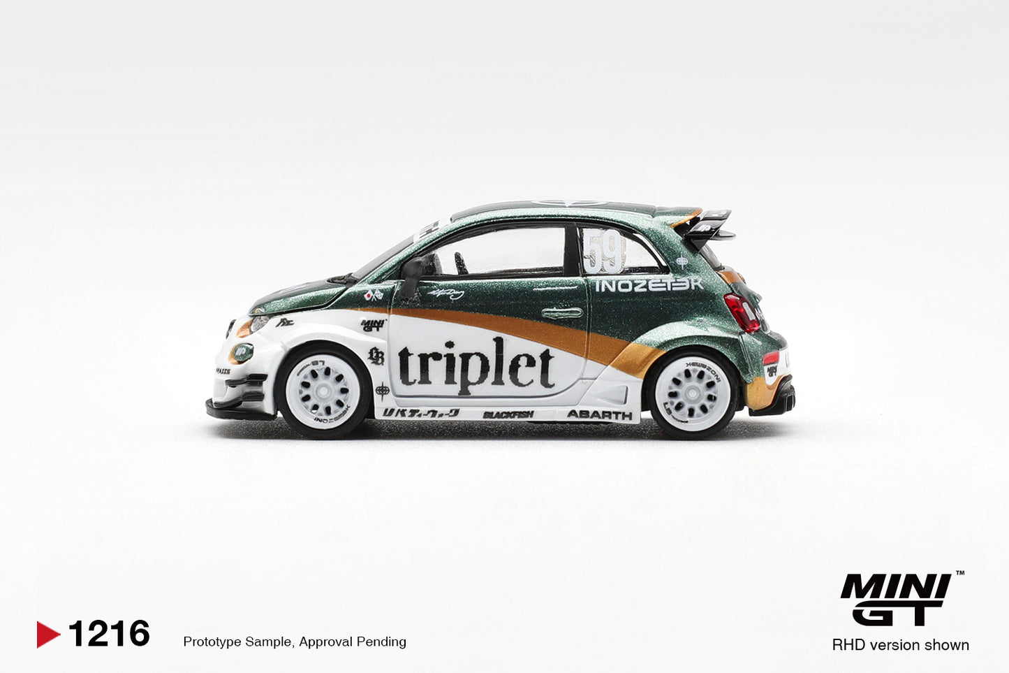 *Pre-Order* Mini GT No.1216 Abarth 595 LB-WORKS TY Edition