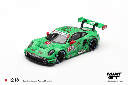 *Pre-Order* Mini GT No.1218 Porsche 911 GT3 R (992) #77 AO Racing 2025 IMSA Sebring 12 Hrs Class Winner