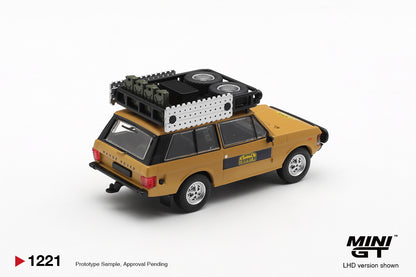 *Pre-Order* Mini GT No.1221 Range Rover 1981 Camel Trophy Sumatra K.Stoppa & A.Valldorf