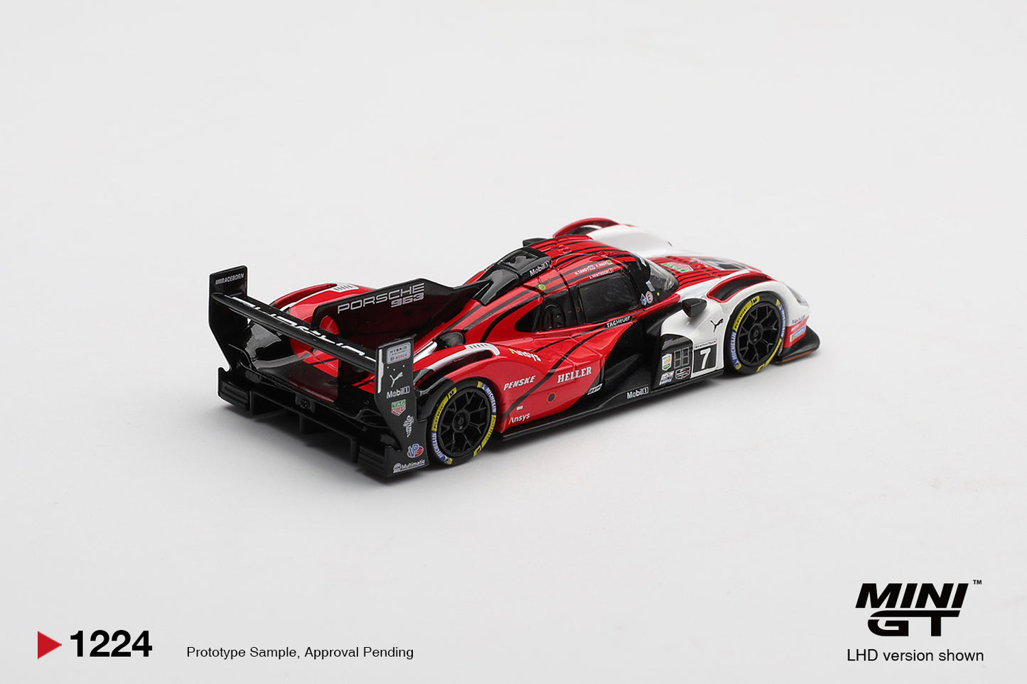 *Pre-Order* Mini GT No.1224 Porsche 963 #7 Porsche Penske Motorsport 2025 IMSA Daytona 24 Hrs Winner