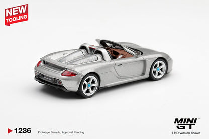 *Pre-Order* Mini GT No.1236 Porsche Carrera GT GT Silver