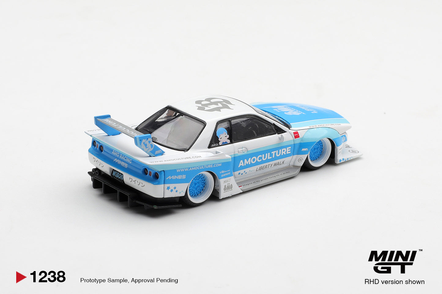 *Pre-Order* Mini GT No.1238 Nissan Skyline GT-R (R32) LBWK Kaido Works AMOCULTURE
