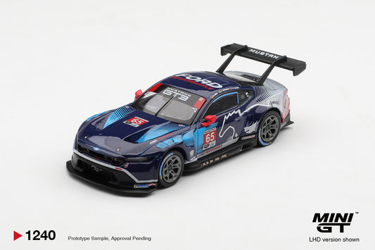 *Pre-Order* Mini GT No.1240 Ford Mustang GT3 #65 Ford Multimatic Motorsports 2025 IMSA Daytona 24 Hrs Winner