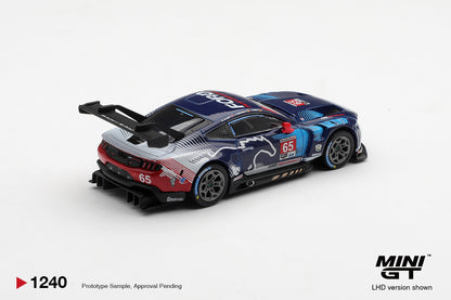 *Pre-Order* Mini GT No.1240 Ford Mustang GT3 #65 Ford Multimatic Motorsports 2025 IMSA Daytona 24 Hrs Winner
