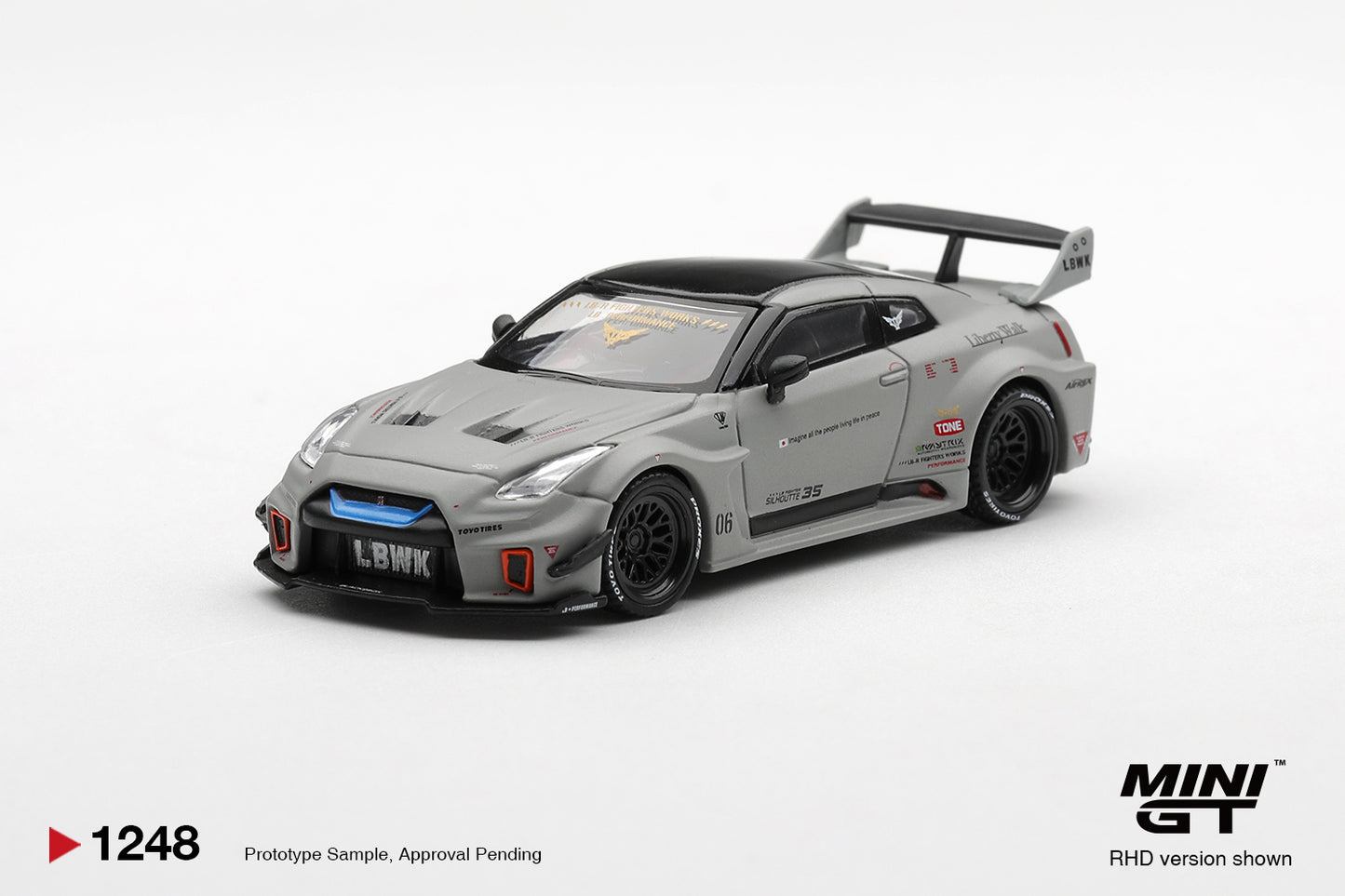 *Pre-Order* Mini GT No.1248 Nissan LB-Silhouette WORKS GT 35GT-RR Ver.1 Matt Grey