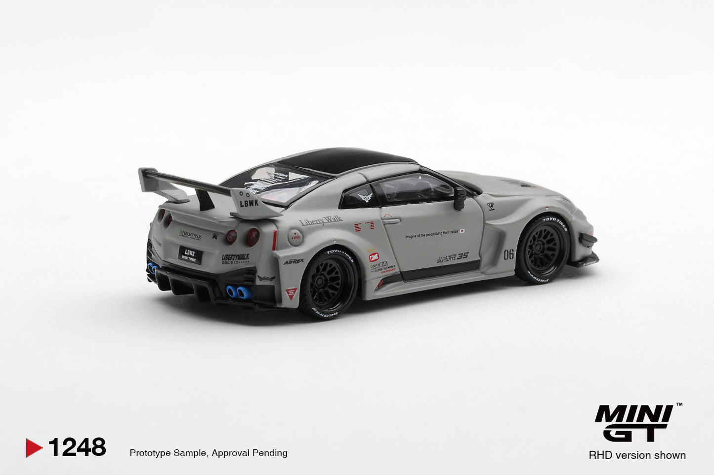 *Pre-Order* Mini GT No.1248 Nissan LB-Silhouette WORKS GT 35GT-RR Ver.1 Matt Grey
