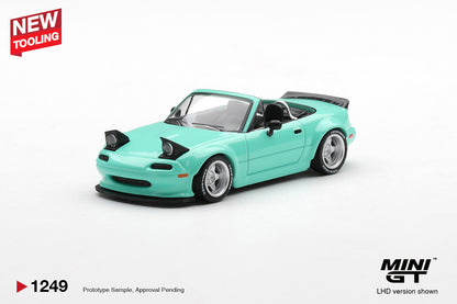 *Pre-Order* Mini GT No.1249 Mazda MX-5 (NA) Pandem Mint Green