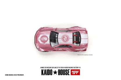 *Pre-Order* Mini GT x Kaido House No.128 Nissan Skyline GT-R (R34) Kaido Racing Factory V1