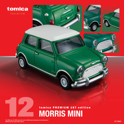 Tomica Premium No.12 Morris Mini (Green) - First edition