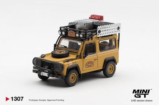 *Pre-Order* Mini GT No.1307 Land Rover Defender 90 1985 Camel Trophy Borneo Team Japan