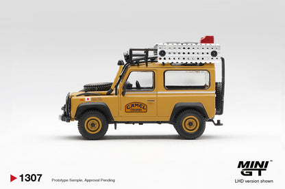 *Pre-Order* Mini GT No.1307 Land Rover Defender 90 1985 Camel Trophy Borneo Team Japan