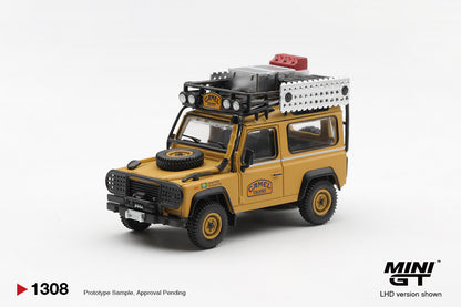 *Pre-Order* Mini GT No.1308 Land Rover Defender 90 1985 Camel Trophy Borneo Team Brazil
