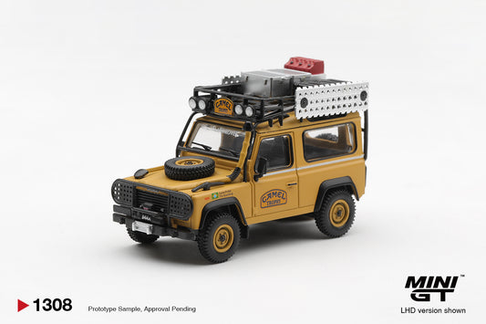 *Pre-Order* Mini GT No.1308 Land Rover Defender 90 1985 Camel Trophy Borneo Team Brazil