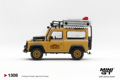 *Pre-Order* Mini GT No.1308 Land Rover Defender 90 1985 Camel Trophy Borneo Team Brazil