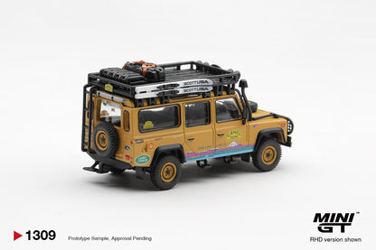 *Pre-Order* Mini GT No.1309 Land Rover Defender 110 1998 Camel Trophy Tierra del Fuego CT.10 USA