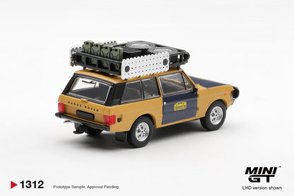 *Pre-Order* Mini GT No.1312 Range Rover 1981 Camel Trophy Sumatra H.Fischer & W.Bays