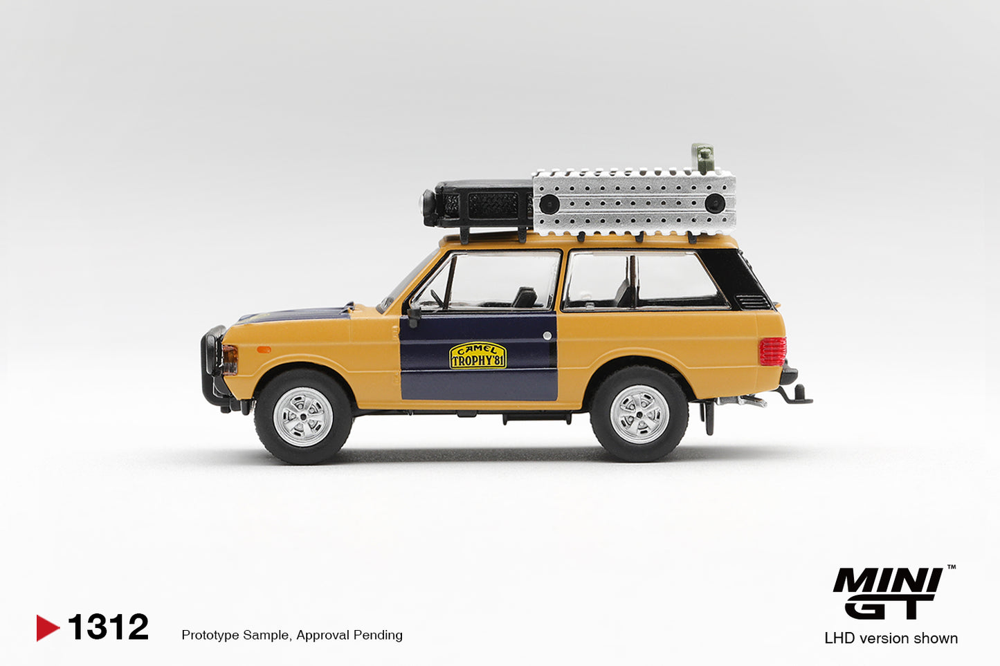 *Pre-Order* Mini GT No.1312 Range Rover 1981 Camel Trophy Sumatra H.Fischer & W.Bays