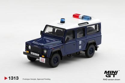 *Pre-Order* Mini GT No.1313 Land Rover Defender 110 Royal HK Police Tai Po District (HK Exclusive)