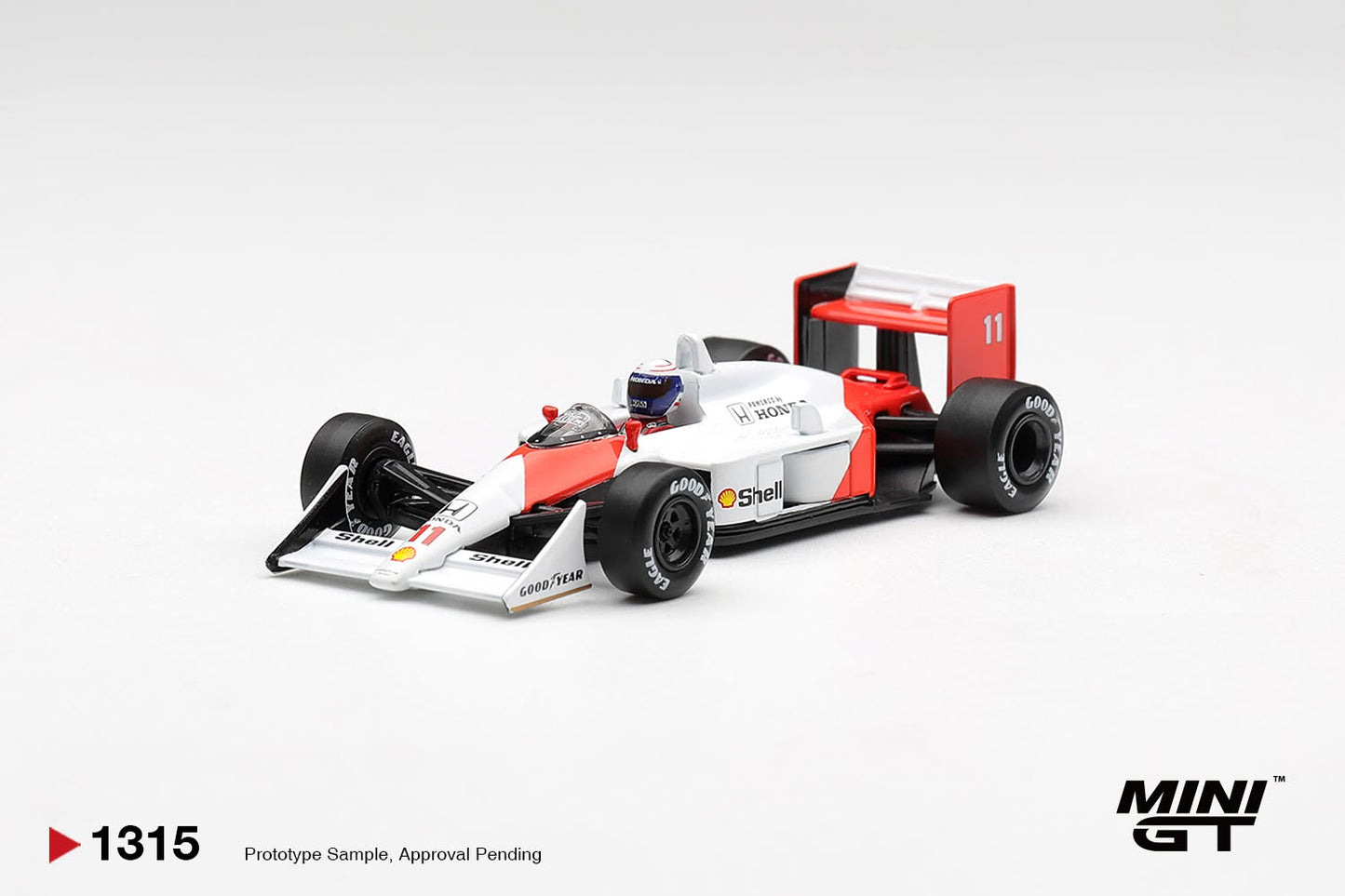 *Pre-Order* Mini GT No.1315 McLaren MP4/4 #11 Alain Prost 1988 Canadian Grand Prix 2nd Place