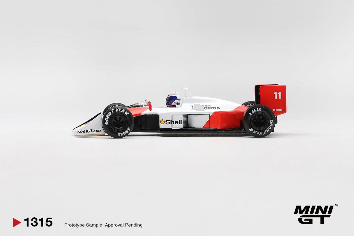 *Pre-Order* Mini GT No.1315 McLaren MP4/4 #11 Alain Prost 1988 Canadian Grand Prix 2nd Place