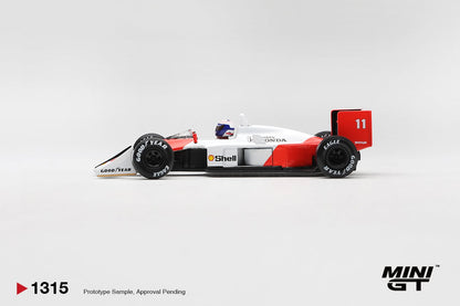 *Pre-Order* Mini GT No.1315 McLaren MP4/4 #11 Alain Prost 1988 Canadian Grand Prix 2nd Place