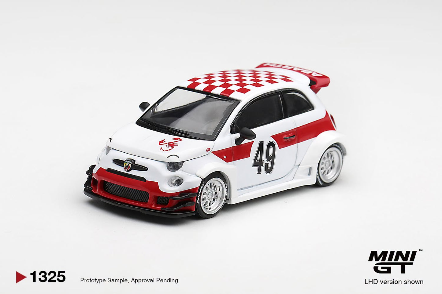*Pre-Order* Mini GT No.1325 Abarth 595 LB-WORKS x Abas Works 1000 TC Tribute