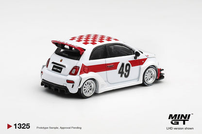 *Pre-Order* Mini GT No.1325 Abarth 595 LB-WORKS x Abas Works 1000 TC Tribute