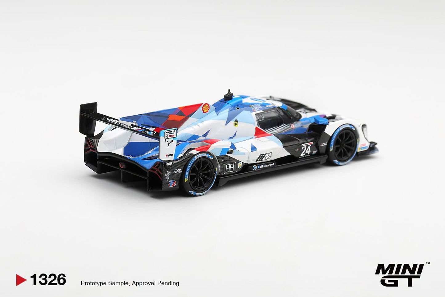 *Pre-Order* Mini GT No.1326 BMW M Hybrid V8 GTP #24 BMW M Team RLL 2024 IMSA Daytona 24 Hrs