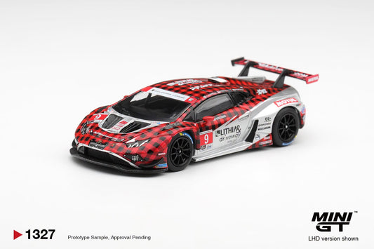 *Pre-Order* Mini GT No.1327 Lamborghini Huracan GT3 EVO2 #9 Pfaff Motorsports 2025 IMSA WeatherTech GTD Pro