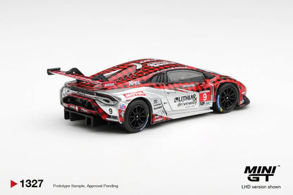 *Pre-Order* Mini GT No.1327 Lamborghini Huracan GT3 EVO2 #9 Pfaff Motorsports 2025 IMSA WeatherTech GTD Pro