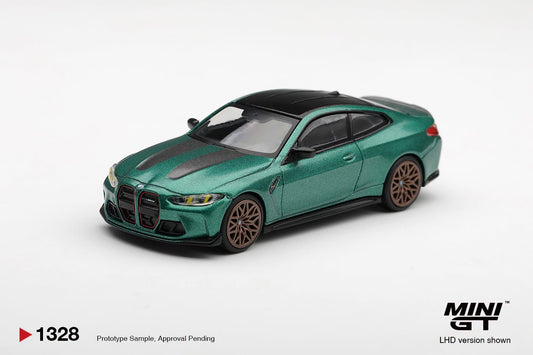 *Pre-Order* Mini GT No.1328 BMW M4 CS Frozen Isle of Man Green Metallic