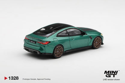 *Pre-Order* Mini GT No.1328 BMW M4 CS Frozen Isle of Man Green Metallic