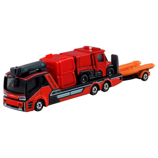 *Pre-Order* Tomica No.132 Morita Small Off-Road Fire Fighting Vehicle Red Ladybug & Transporter