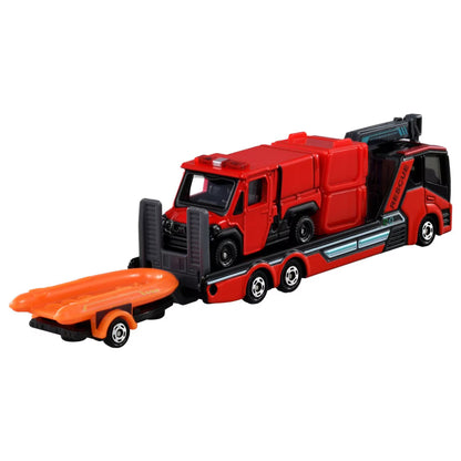 *Pre-Order* Tomica No.132 Morita Small Off-Road Fire Fighting Vehicle Red Ladybug & Transporter