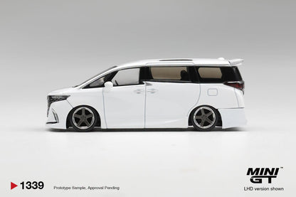 *Pre-Order* Mini GT No.1339 Toyota Alphard 40 KUHL White