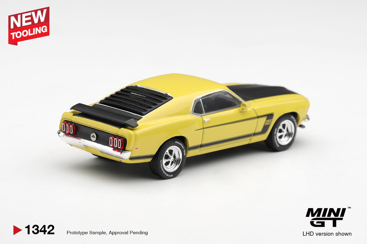 *Pre-Order* Mini GT No.1342 Ford Mustang Boss 302 1969 Bright Yellow