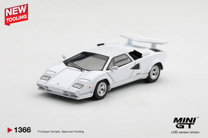 *Pre-Order* Mini GT No.1366 Lamborghini Countach LP500S White