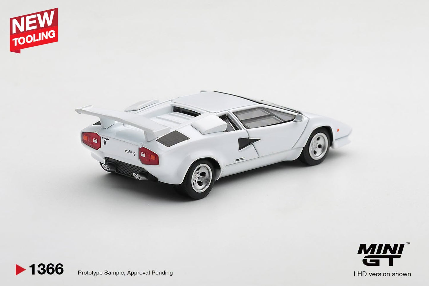 *Pre-Order* Mini GT No.1366 Lamborghini Countach LP500S White